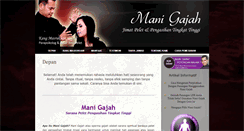 Desktop Screenshot of manigajah.com